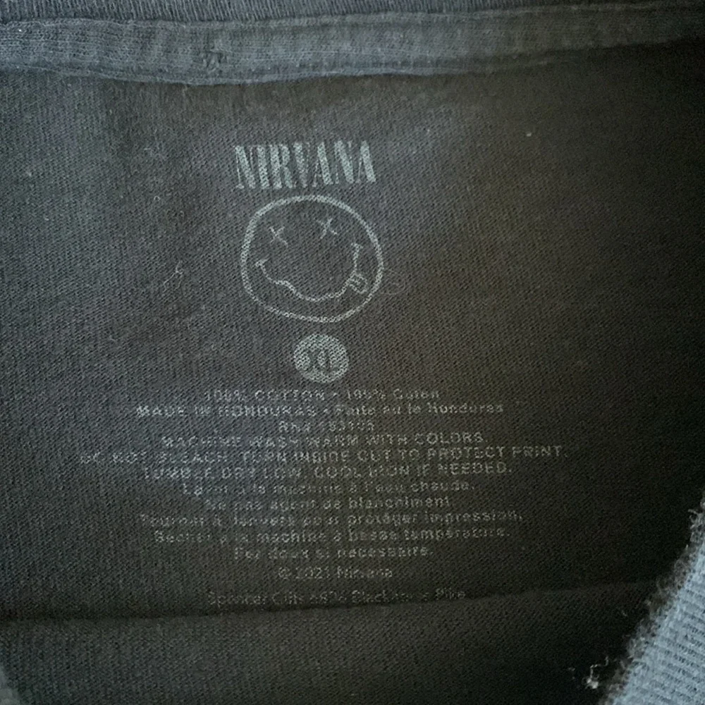 Nirvana Black In Utero Graphic Short Sleeve T-Shirt Adult Size XL - Picture 4 of 6